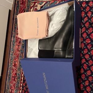Stuart weitzman size 10, black Napa leather, tammi boots. Brand new.